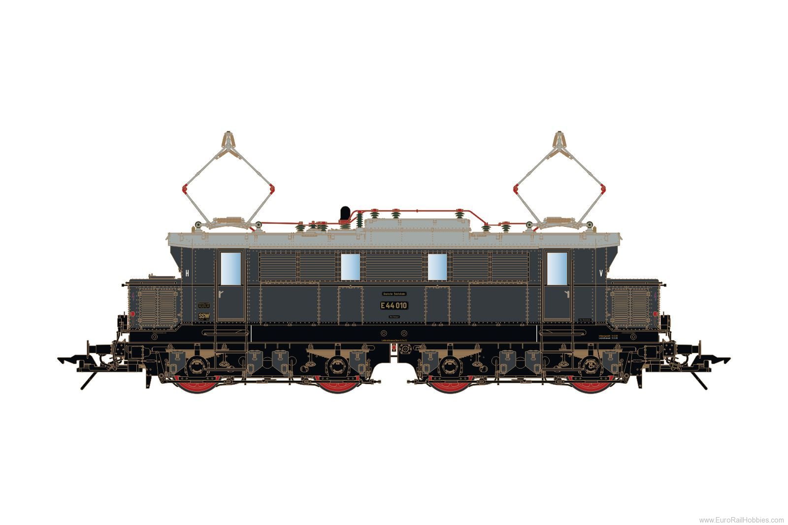 Lenz 40302.01 Electric locomotive E44 010, DRG, era 2