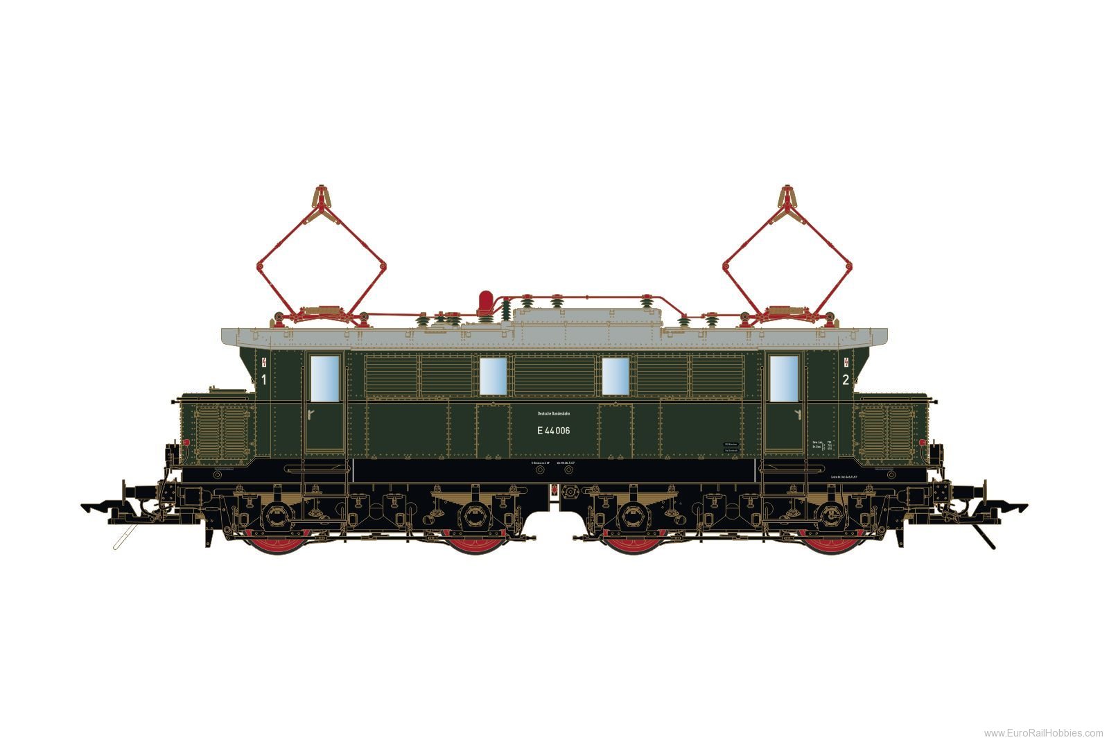 Lenz 40302.10 Electric locomotive E44 006, DB, era 3