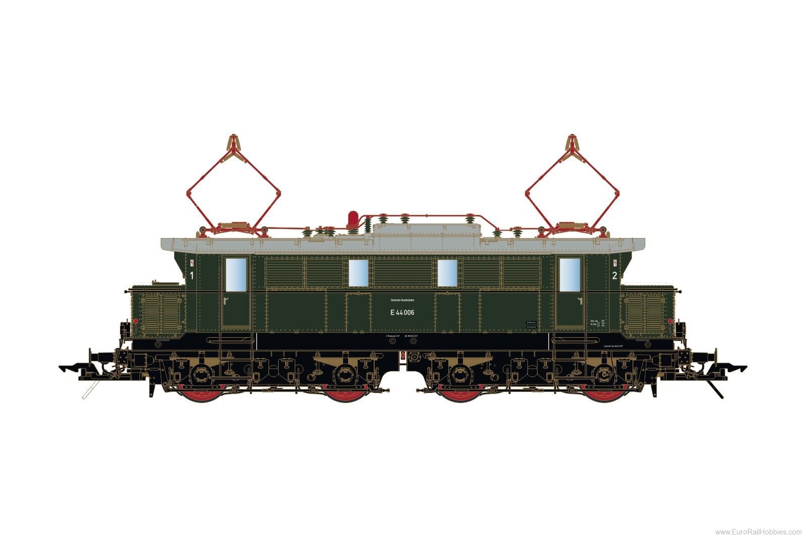 Lenz 40302.10 Electric locomotive E44 006, DB, era 3