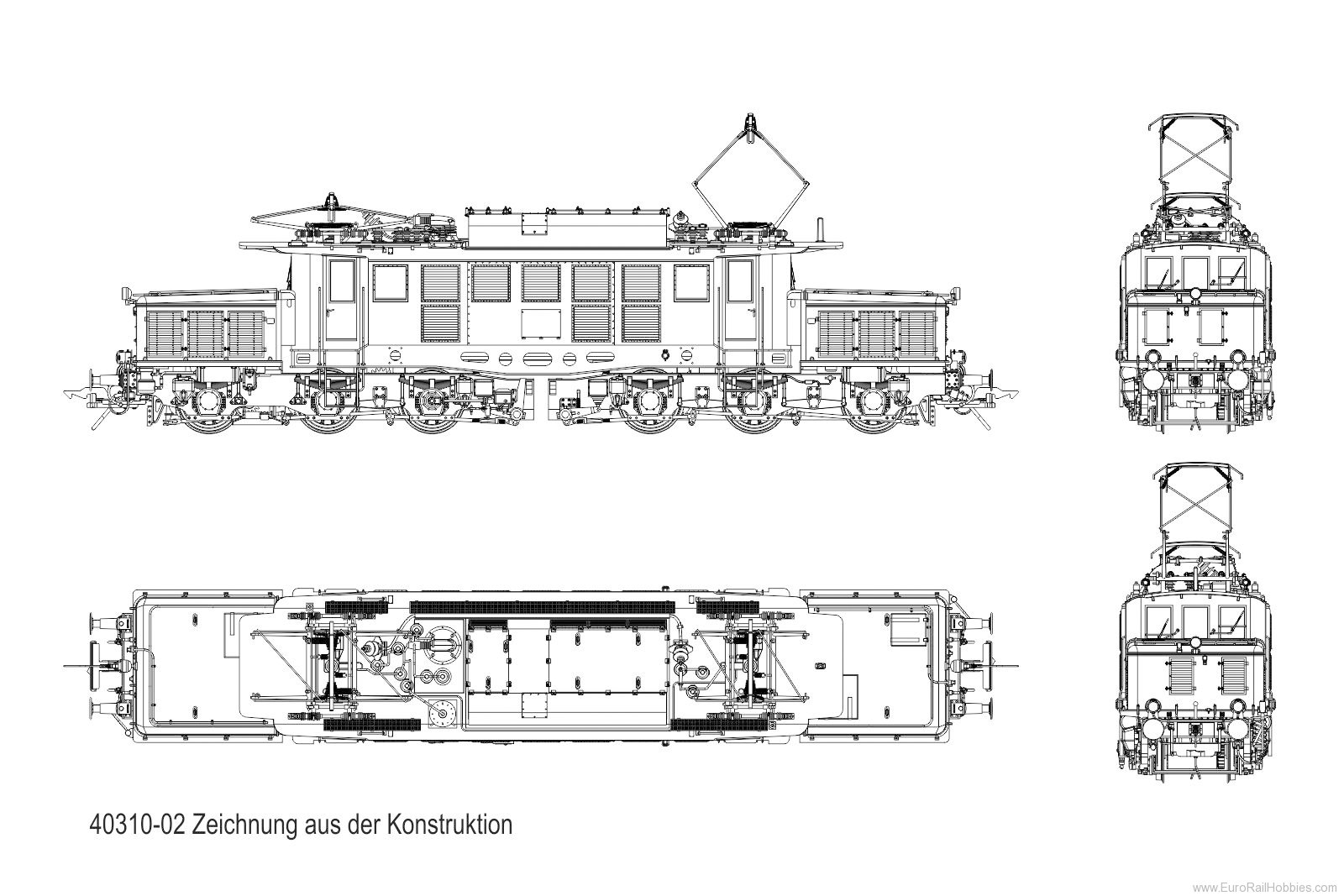 Lenz 40310.02 Electric locomotive 194 178-0, DB, Ep.4 blue-