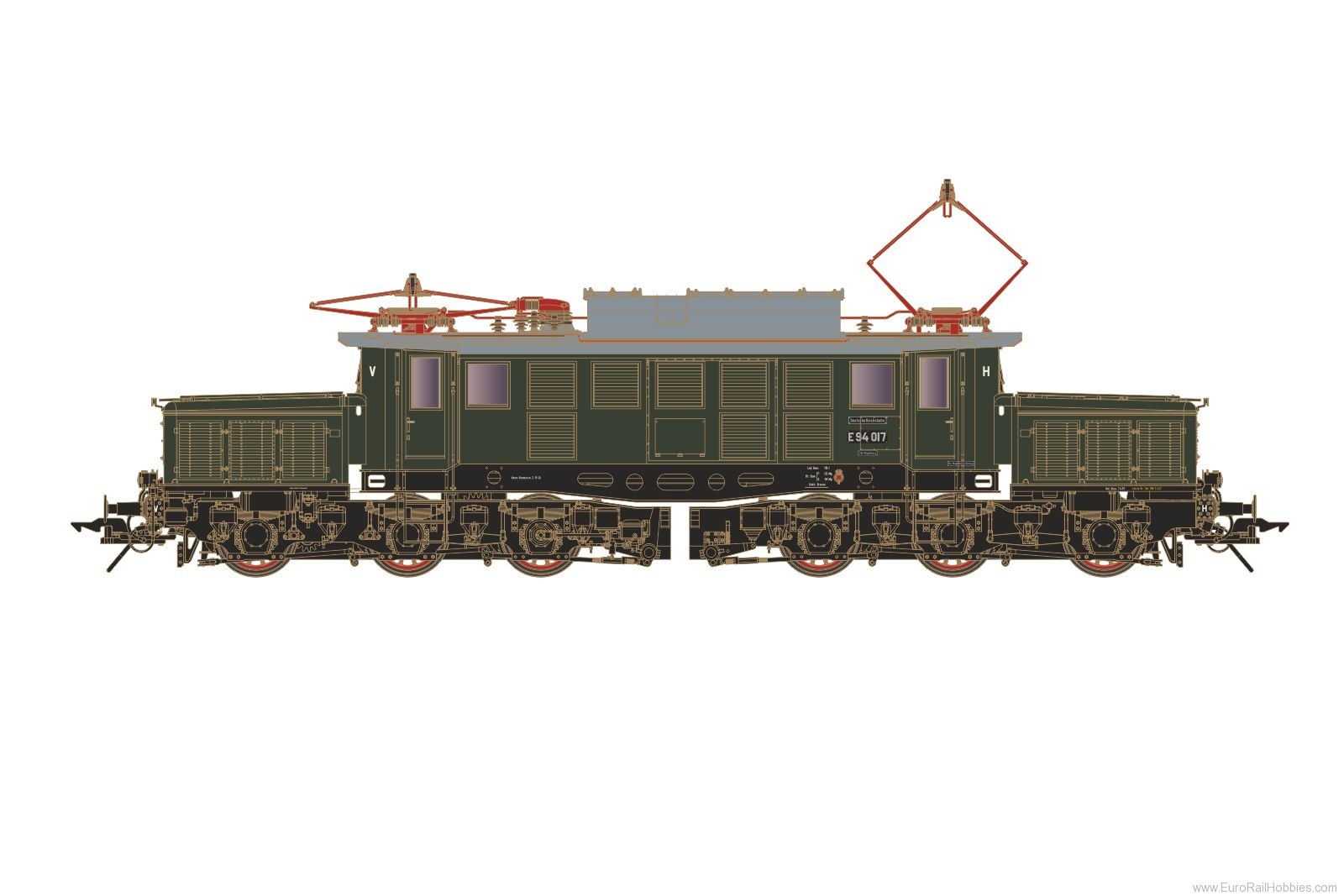 Lenz 40310.22 Electric locomotive E 94 017, DR, Ep.3