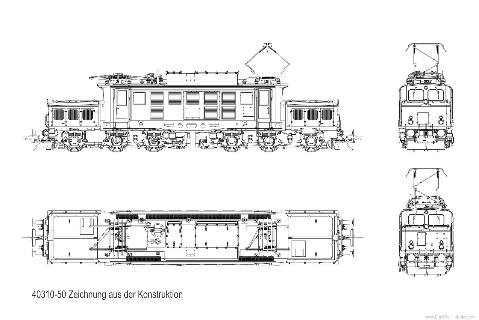 Lenz 40310.50 Electric locomotive 1020.23, OBB, Ep.4, pine 