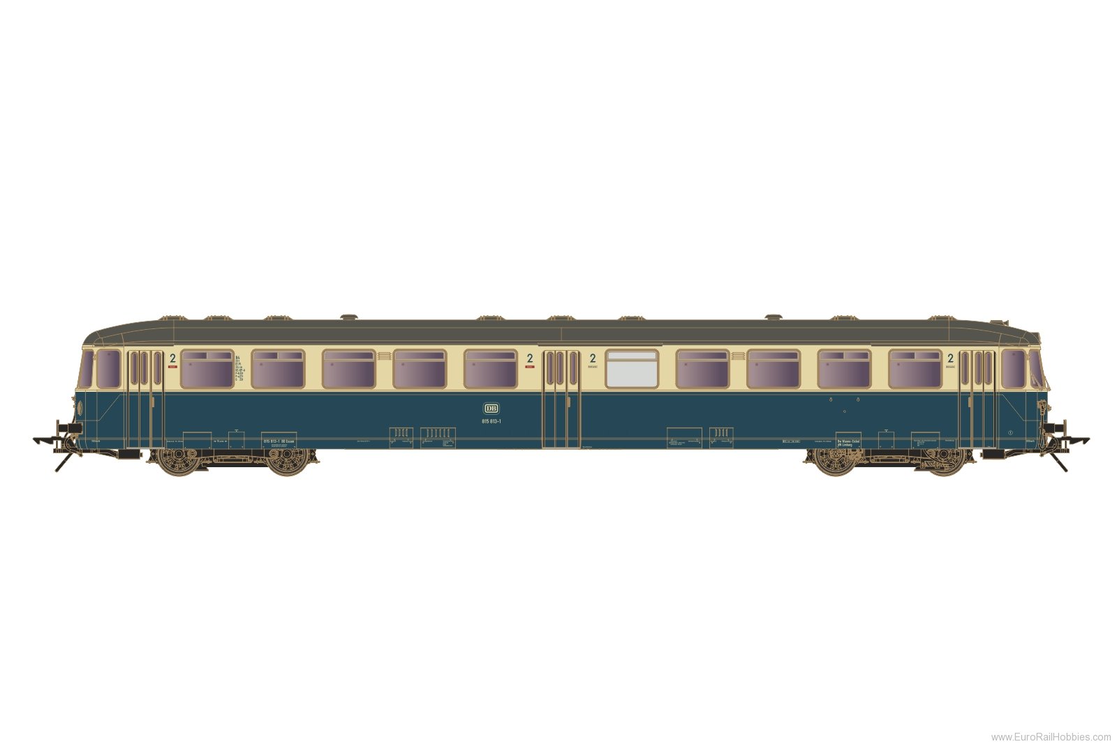 Lenz 40416.04 Control car BR 815 813-1, DB, era 4, blue-bei