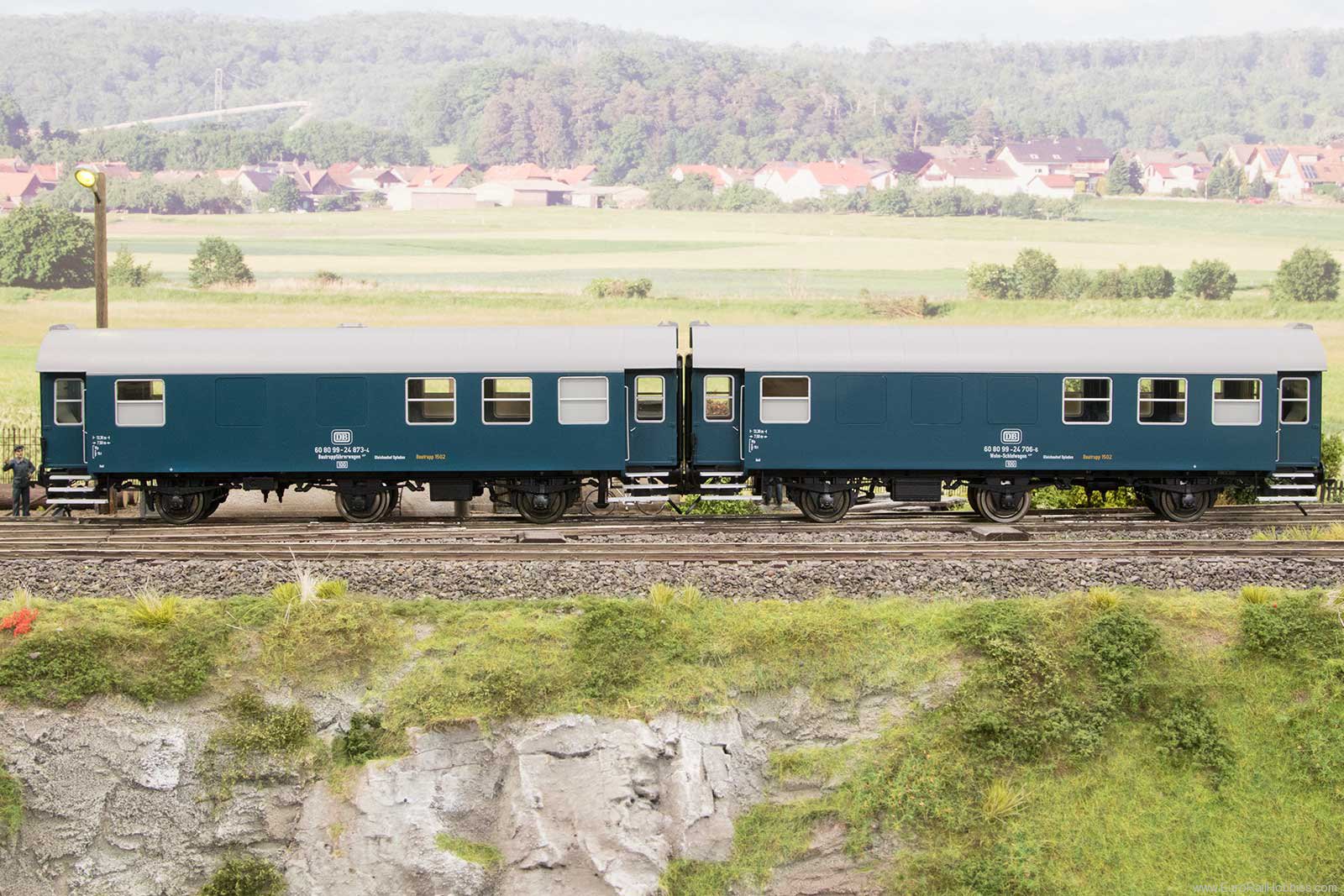 Lenz 41155.01 'Construction train' wagon set DB Ep.4