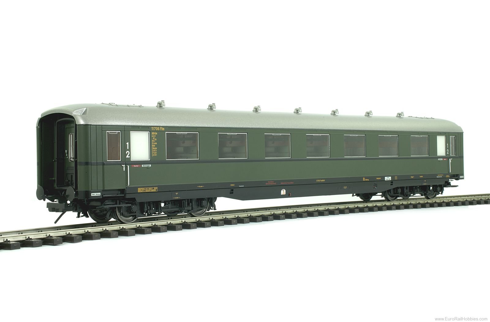 Lenz 41260.01 Apron car AB4Ã¼-38, DB, Ep. 3a, RAL 6007