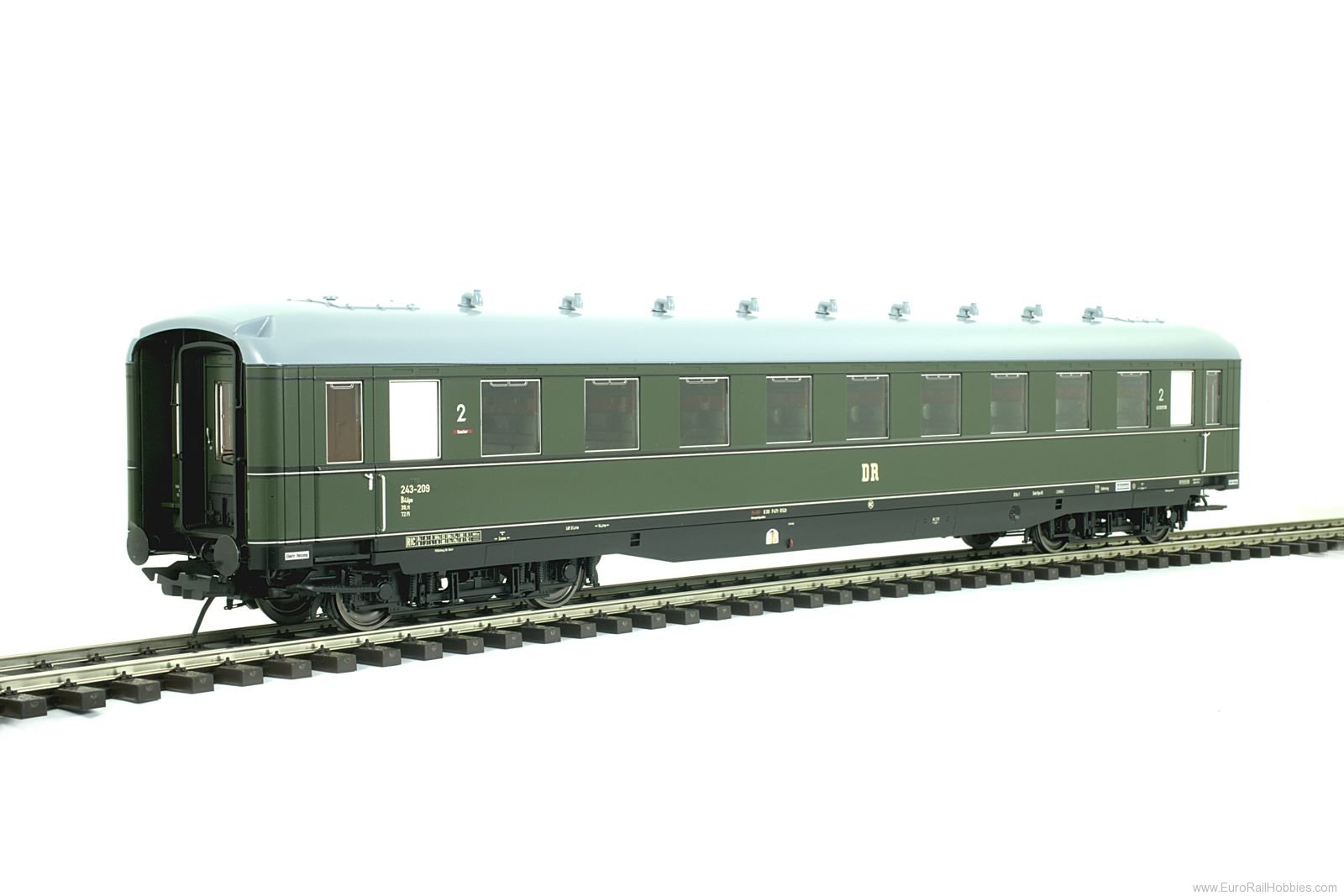 Lenz 41261.04 Apron car C4Ã¼-38, DR, Ep. 3, RAL 6007