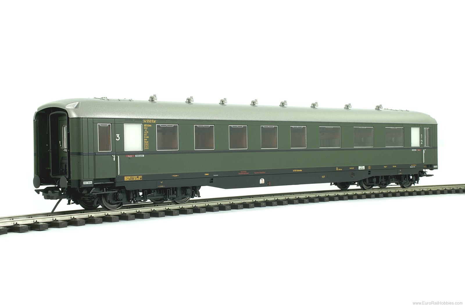 Lenz 41262.01 Apron car ABC4Ã¼-39, DB, Ep. 3a, RAL 6007