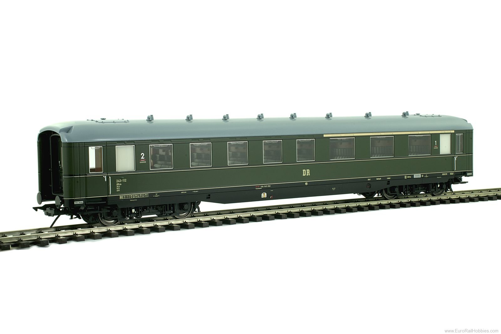 Lenz 41262.04 Apron wagon ABC4Ã¼-39, DR, Ep. 3, RAL 6007