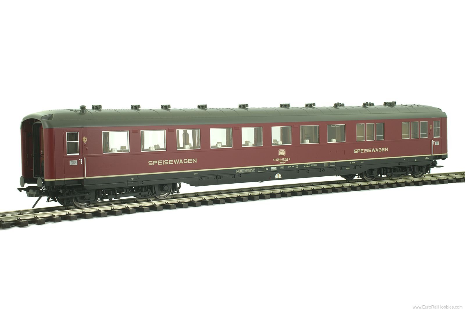 Lenz 41264.03 Apron car DSG dining car, DB, Ep. 4, RAL 3004