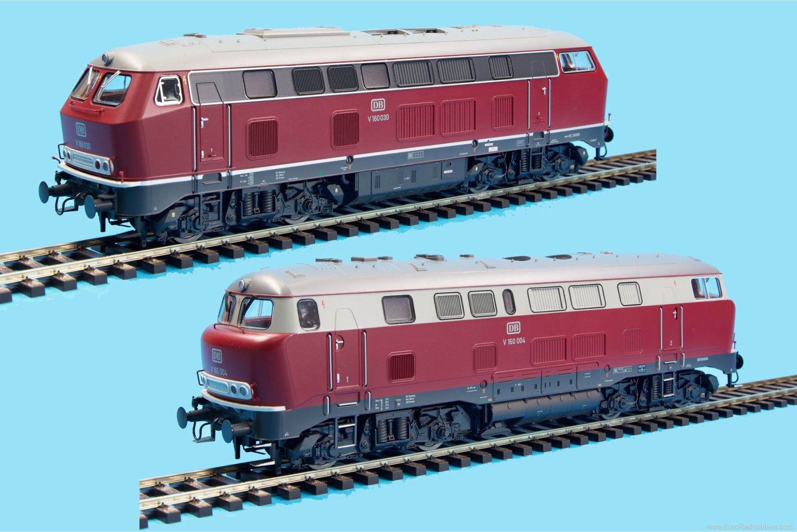 Lenz 43163.02 Diesel locomotive set 1, V160 Lollo and V160 