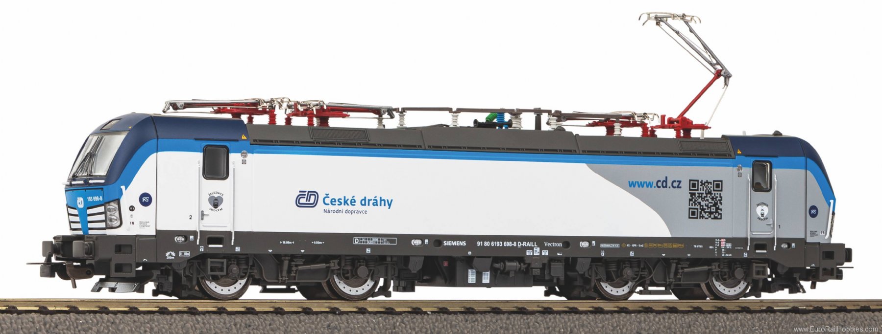 Piko 21604 Electric Locomotive Vectron QR Code CD VI, in