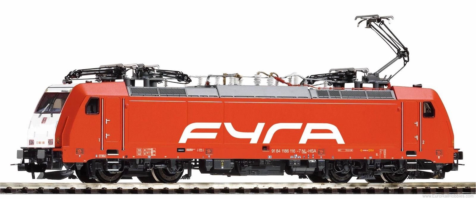 Piko 21624 Electric Locomotive BR 186 FYRA V (DC Piko Ex