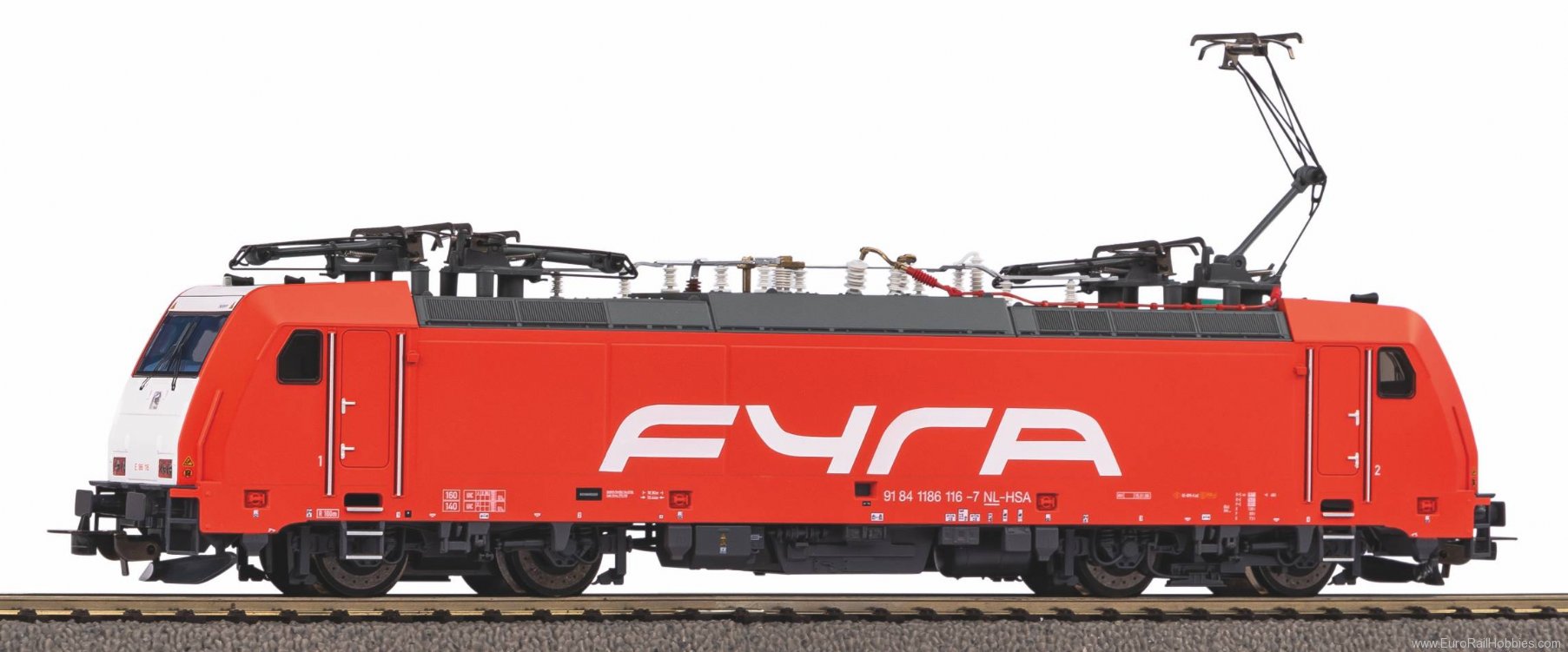 Piko 21624 Electric Locomotive BR 186 FYRA V (DC Piko Ex