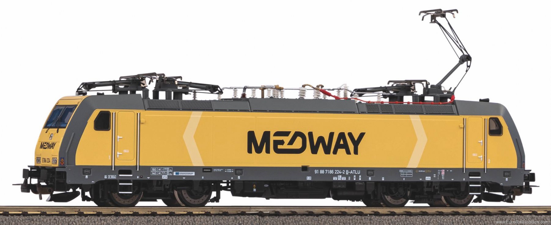 Piko 21630 Electric Locomotive BR 186 Medway VI (DC Piko