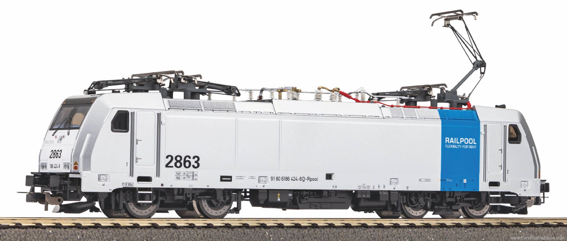 Piko 21671 Sound electric locomotive BR 186 Railpool VI 