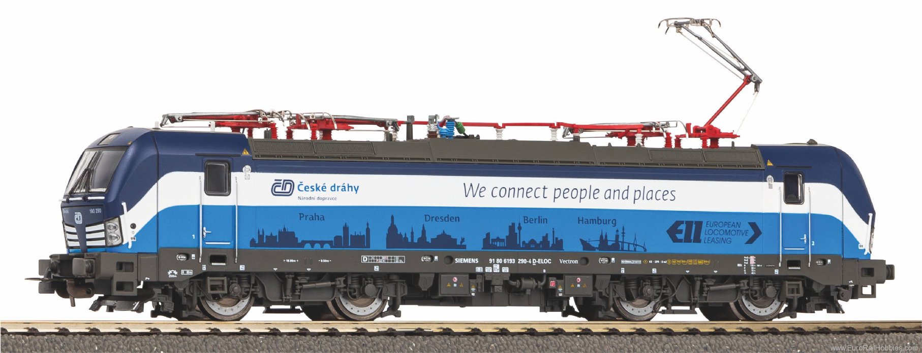 Piko 21689 CD Electric Locomotive Vectron 'Prag-Berlin-H