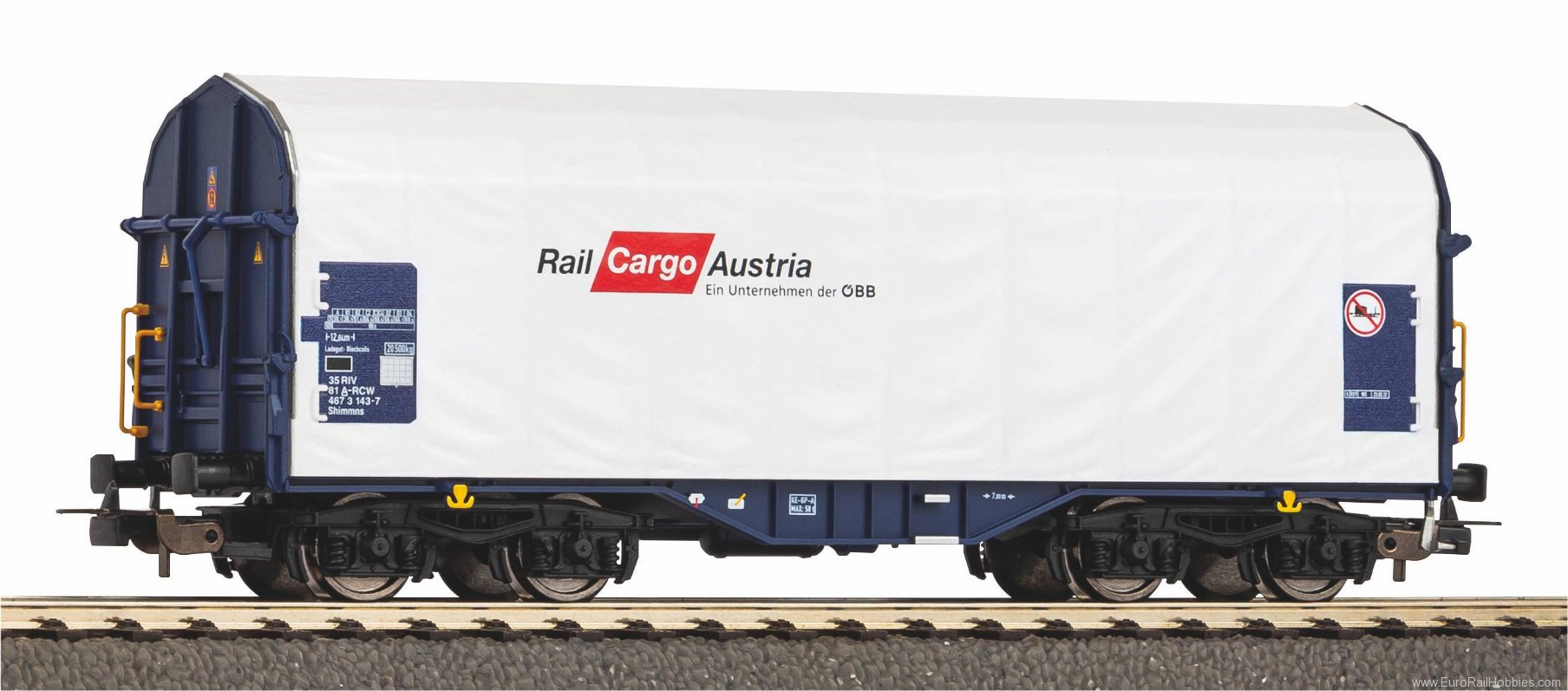 Piko 24617 Rail Cargo Austria VI sliding tarpaulin wagon