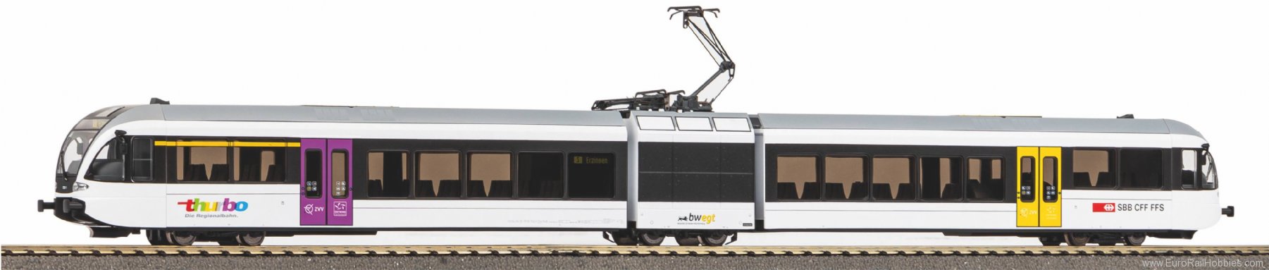 Piko 27503 GTW 2/6 Stadler THURBO electric railcar runs 