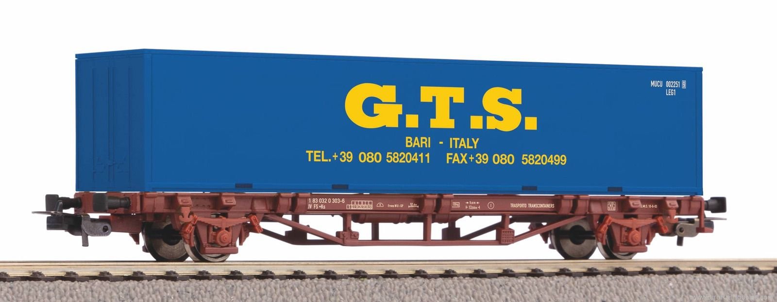 Piko 27700 Container wagon GTS FS V 1x40' container (DC 