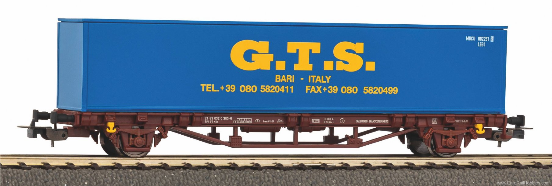 Piko 27700 Container wagon GTS FS V 1x40' container (DC 