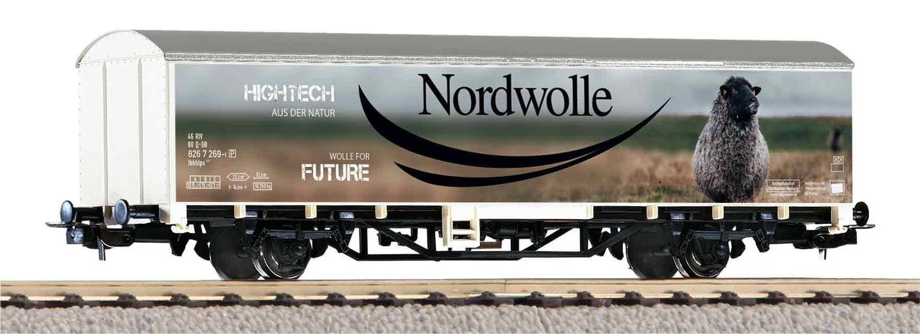 Piko 27705 Covered freight wagon Nordwolle DB AG VI (Pik