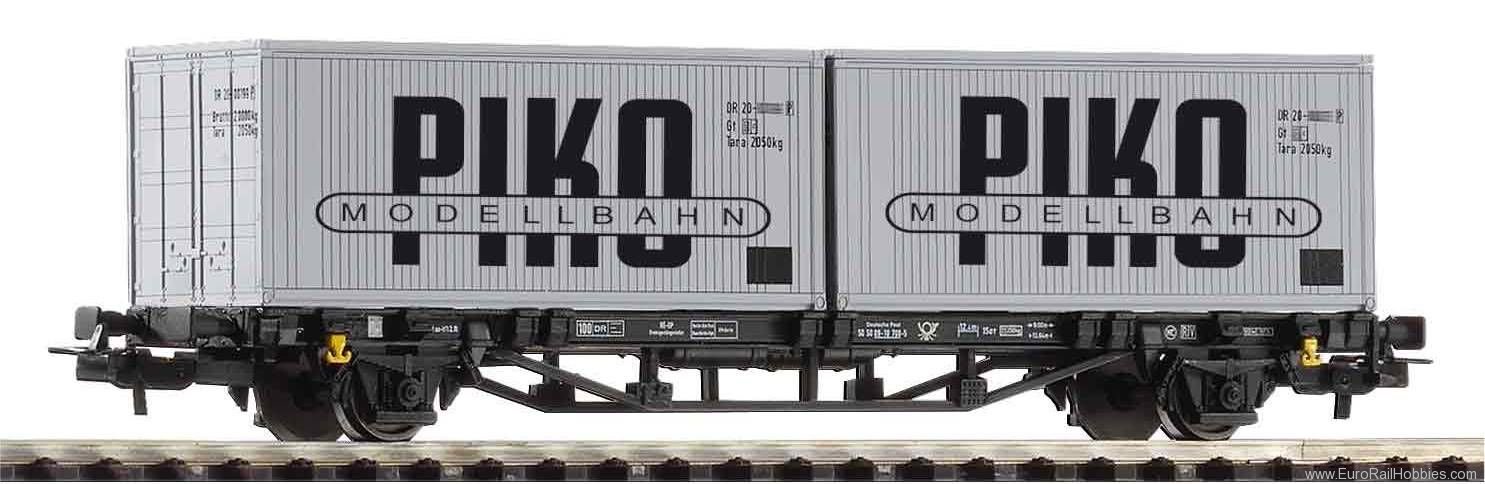 Piko 27709 Container wagon DR IV 2 x 20' container VEB P