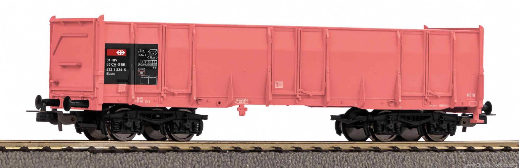 Piko 27710 High side gondola Eaos pink SBB V (Piko Hobby