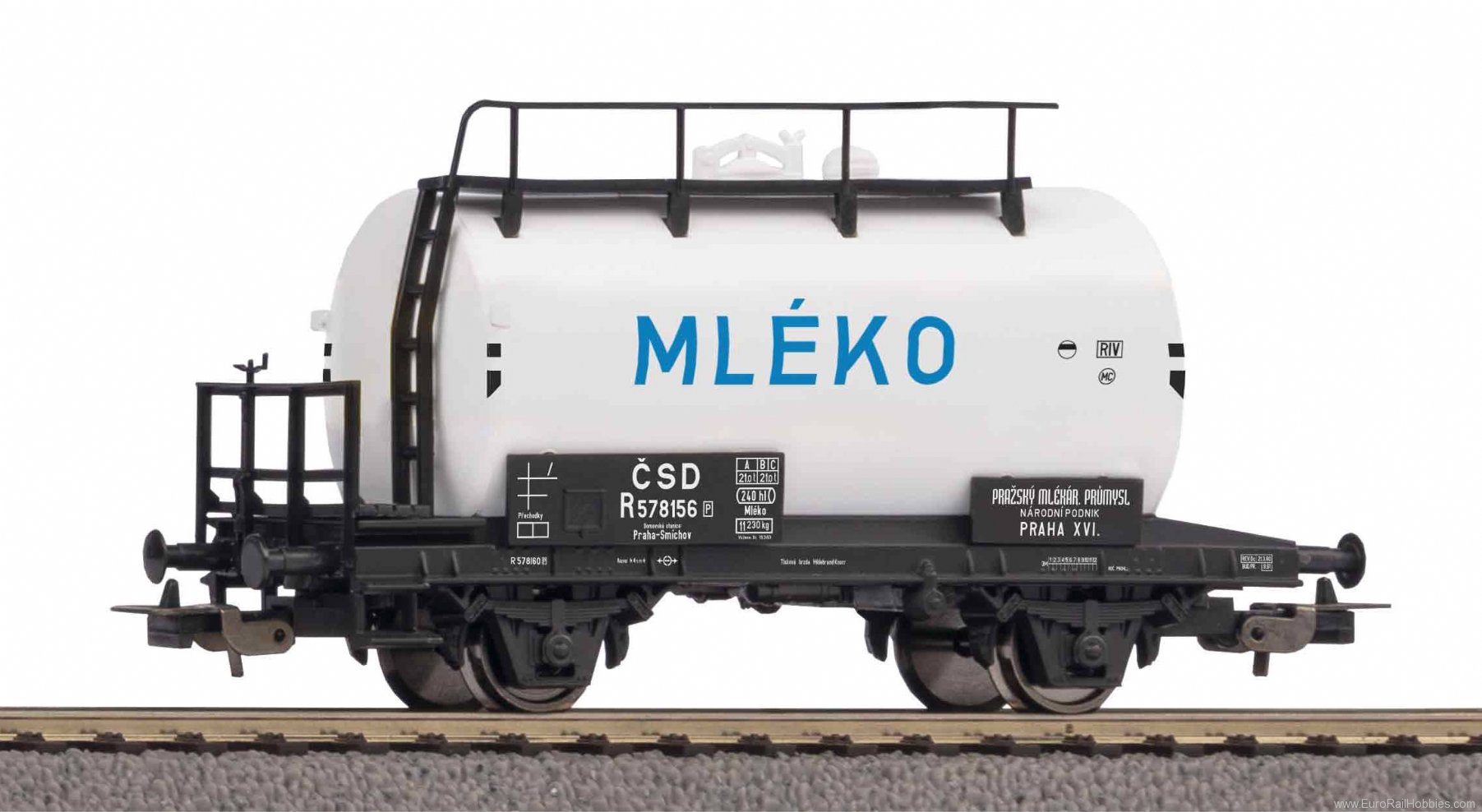 Piko 27717 Tank car MLEKO CSD III (Piko Hobby)