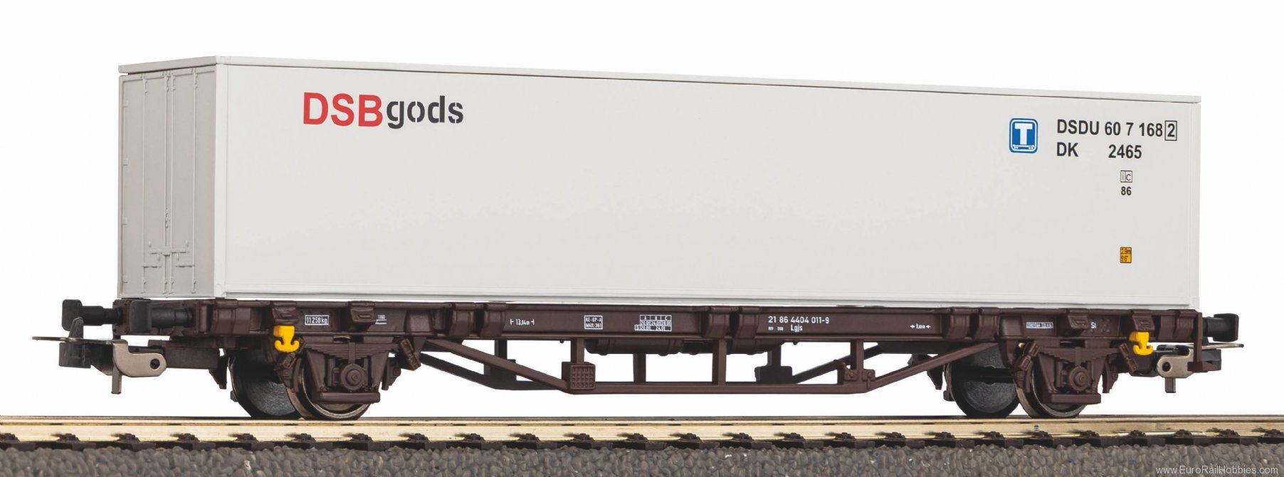 Piko 27720 Container wagon Lgjs DSB V loaded with 40' co