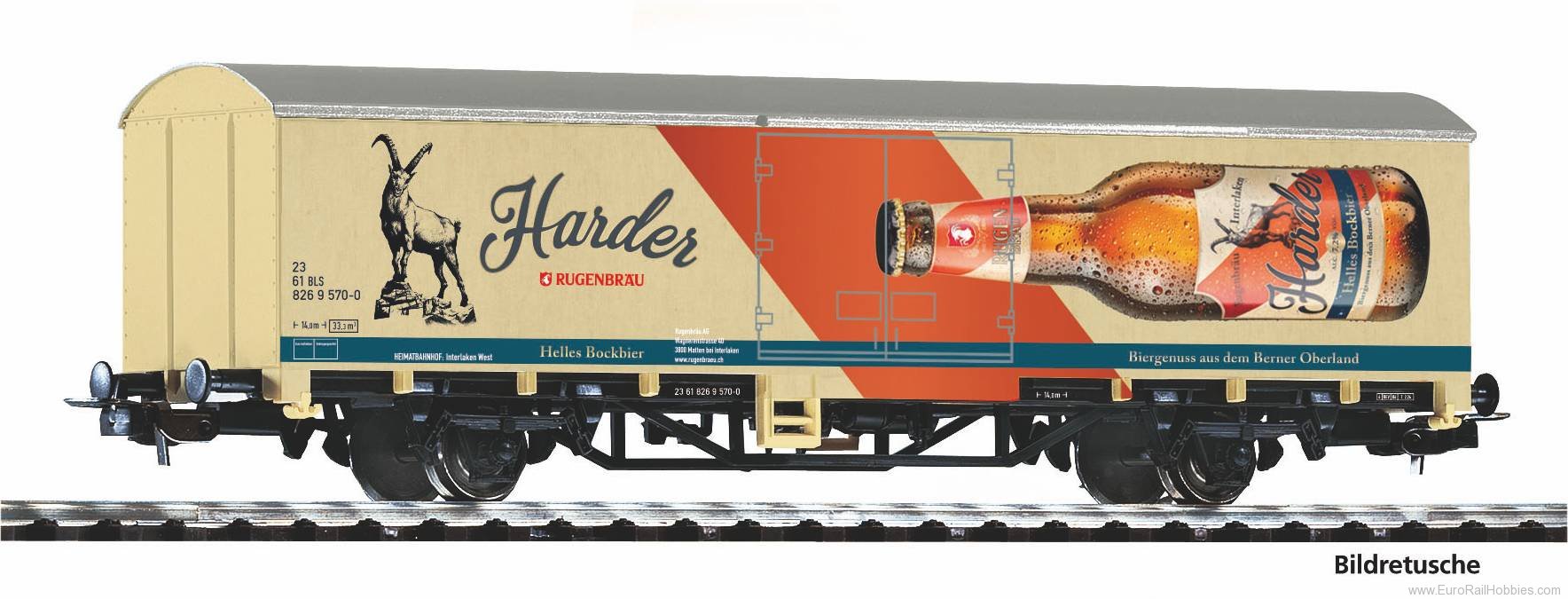 Piko 27727 BLS 'RugenbrÃ¤u' Covered Freight Car