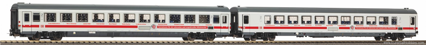 Piko 28303 DB AG 2 Piece Intercity Coach Set