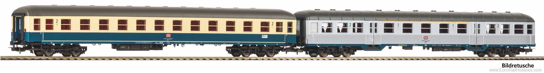 Piko 28325 DB 1st/2nd Cl.Silberling Coach and 2nd Cl. Bm