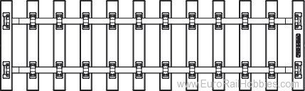 Piko 35231 G-SB280 Tie Section, 280mm