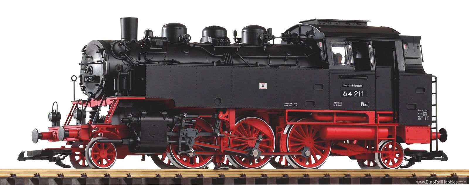 Piko 37214 G Class 64 DR III steam Locomotive (incl. ste