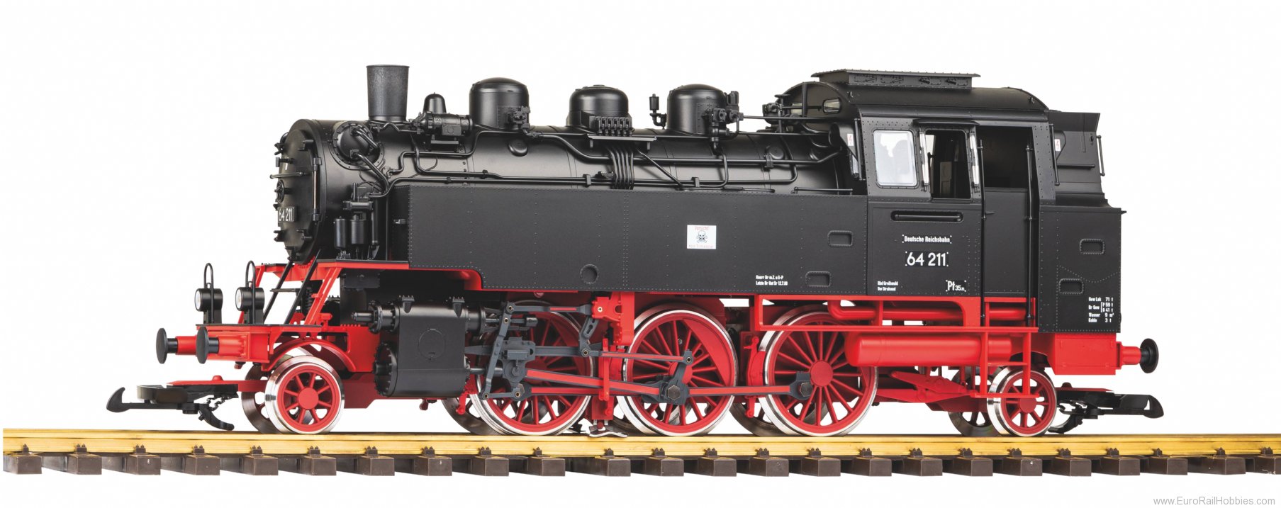 Piko 37214 G Class 64 DR III steam Locomotive (incl. ste