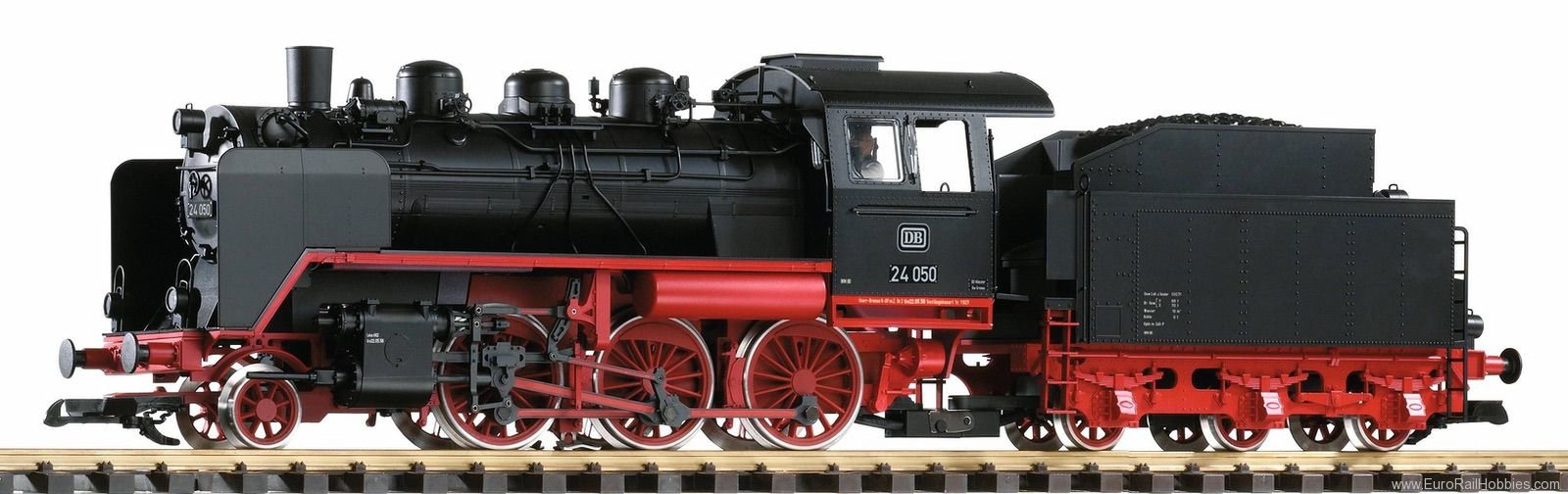 Piko 37223 G Steam Locomotive with tender BR 24 DB III w