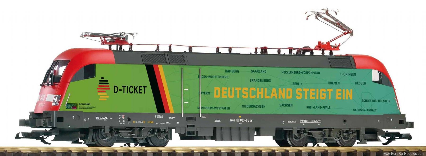 Piko 37401 G Electric locomotive Taurus Germany ticket D