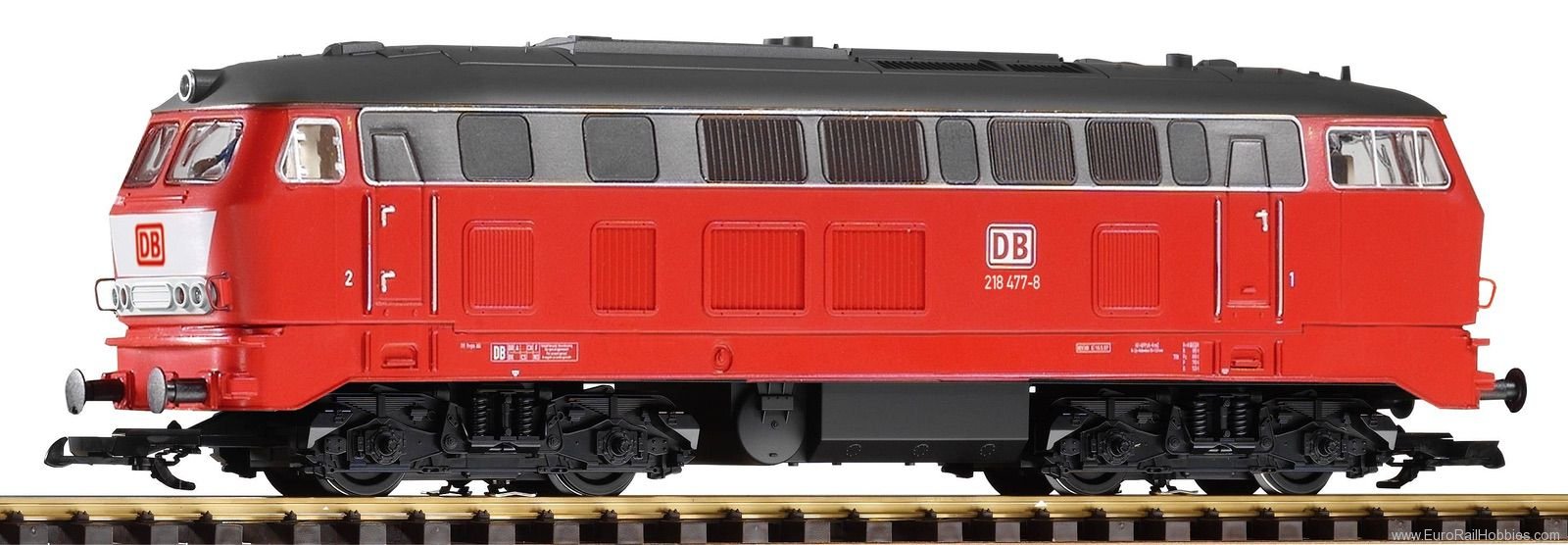 Piko 37512 G Sound Diesel Locomotive 218 with bib DB AG 