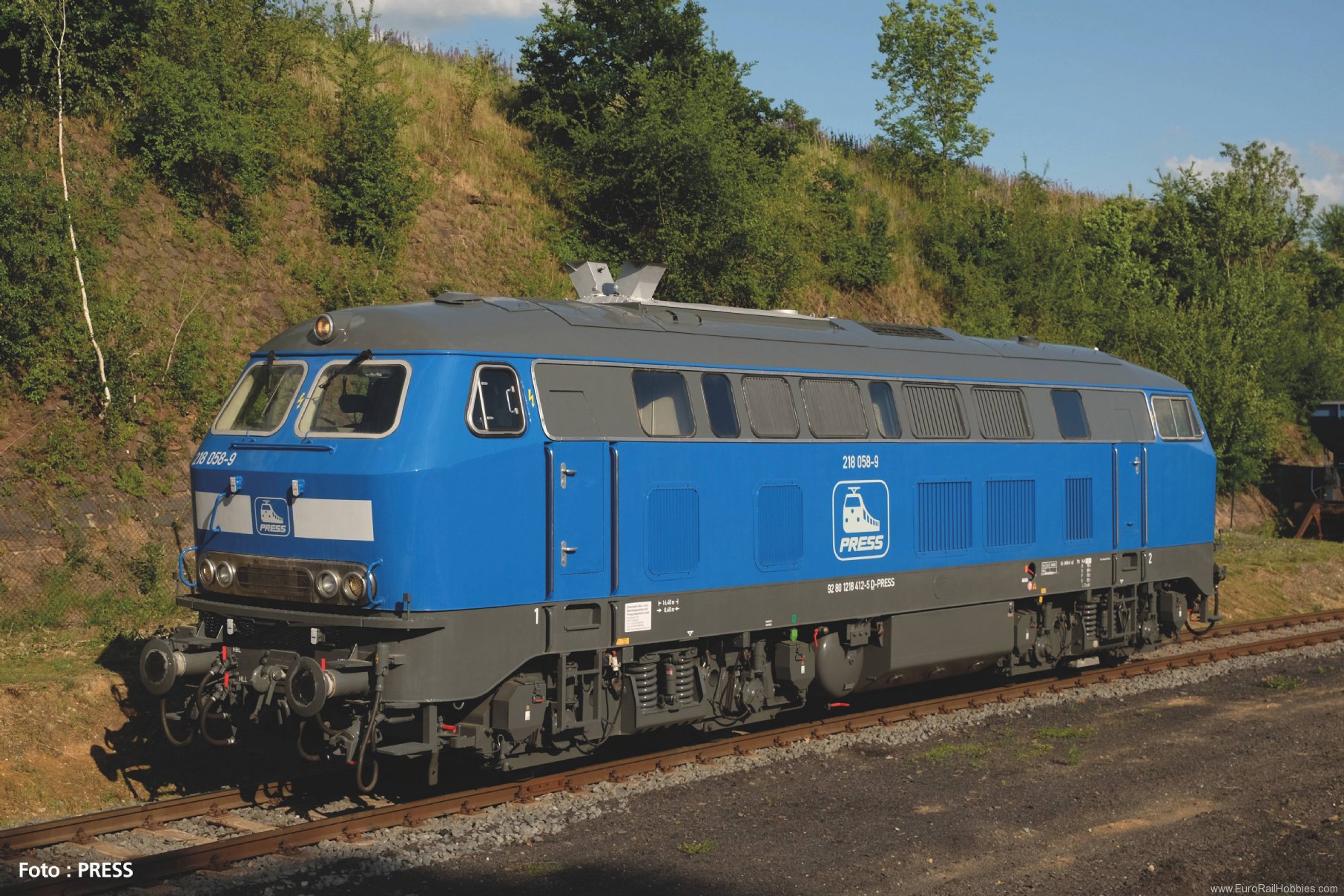 Piko 37514 G-BR 218 Press Diesel Locomotive