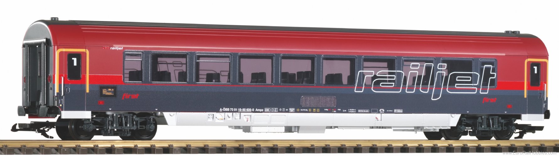 Piko 37666 G Passenger Coach 1. Class Railjet ÃBB VI 