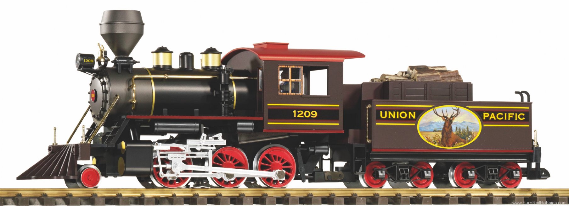 Piko 38236 G Steam Locomotive with tender Mogul UP (incl