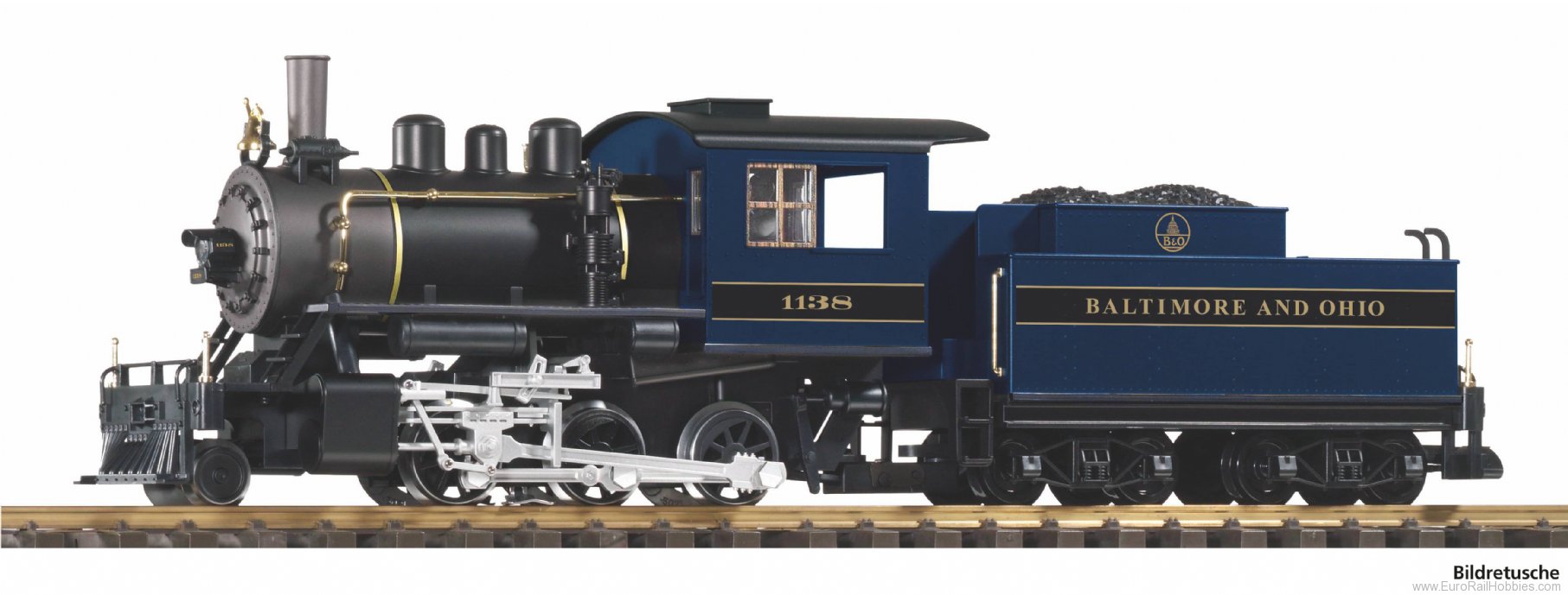 Piko 38263 G-US B&O Mini-Mogul Steam Locomotive w/Tender