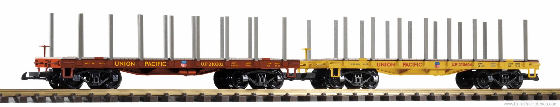 Piko 38774 G 2-Piece Stake Wagon UP 