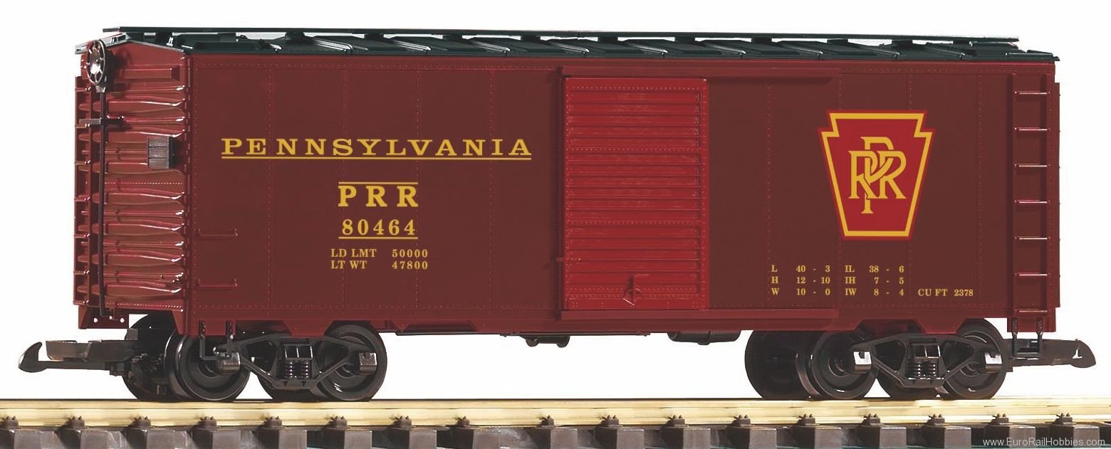 Piko 38825 PRR Steel Boxcar 80464, Tuscan 