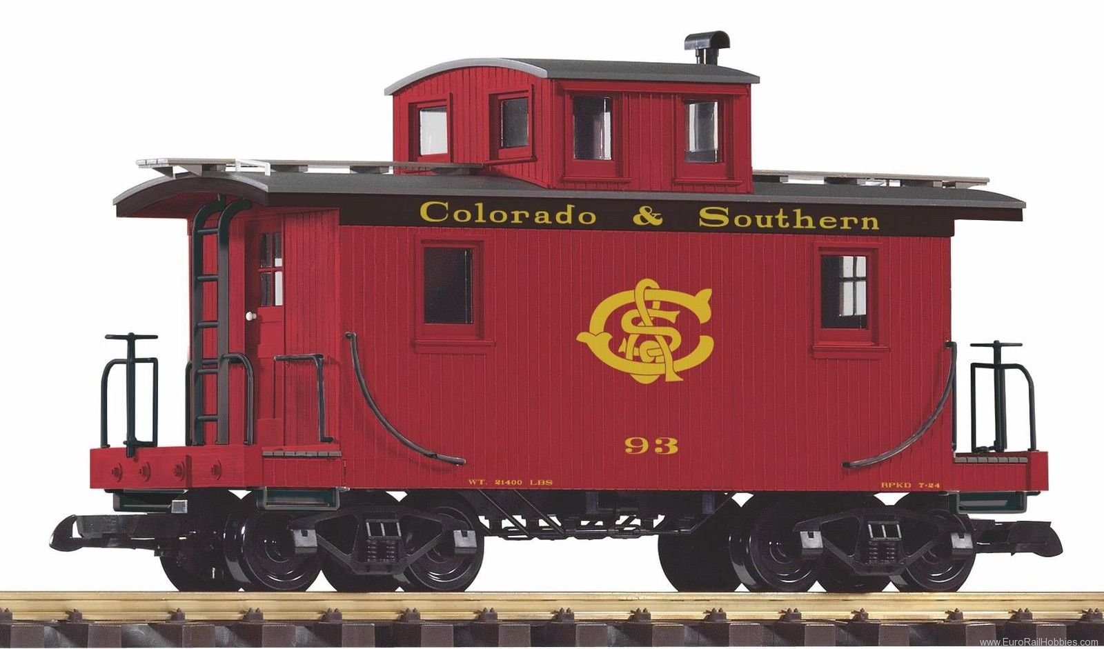 Piko 38969 G C&S freight train caboose