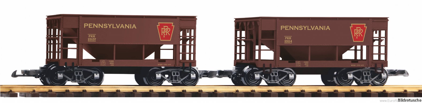 Piko 38972 G-US PPR 2 Piece Bulk Goods Wagon Set