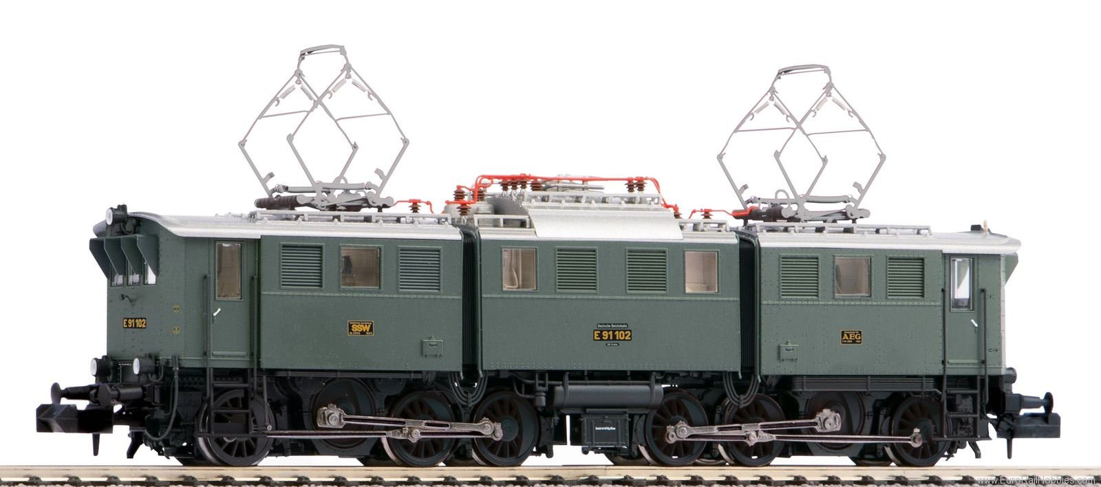 Piko 40545 N Electric Locomotive BR E 91 DRG II, includi