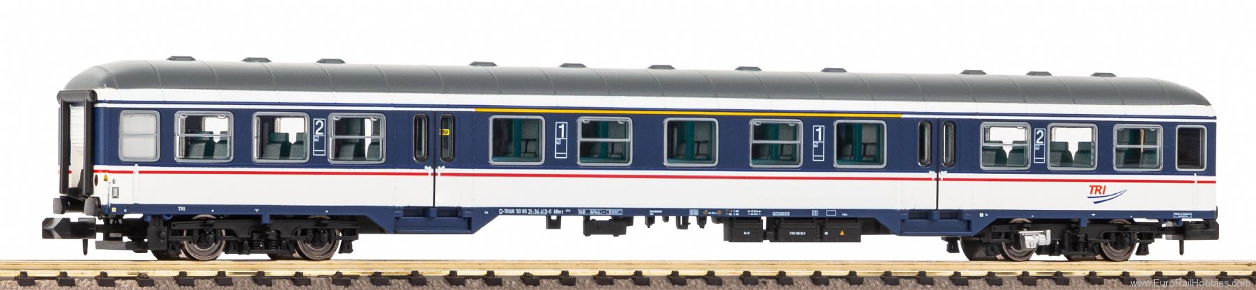 Piko 40651 N passenger car Silberling 1st / 2nd class TR