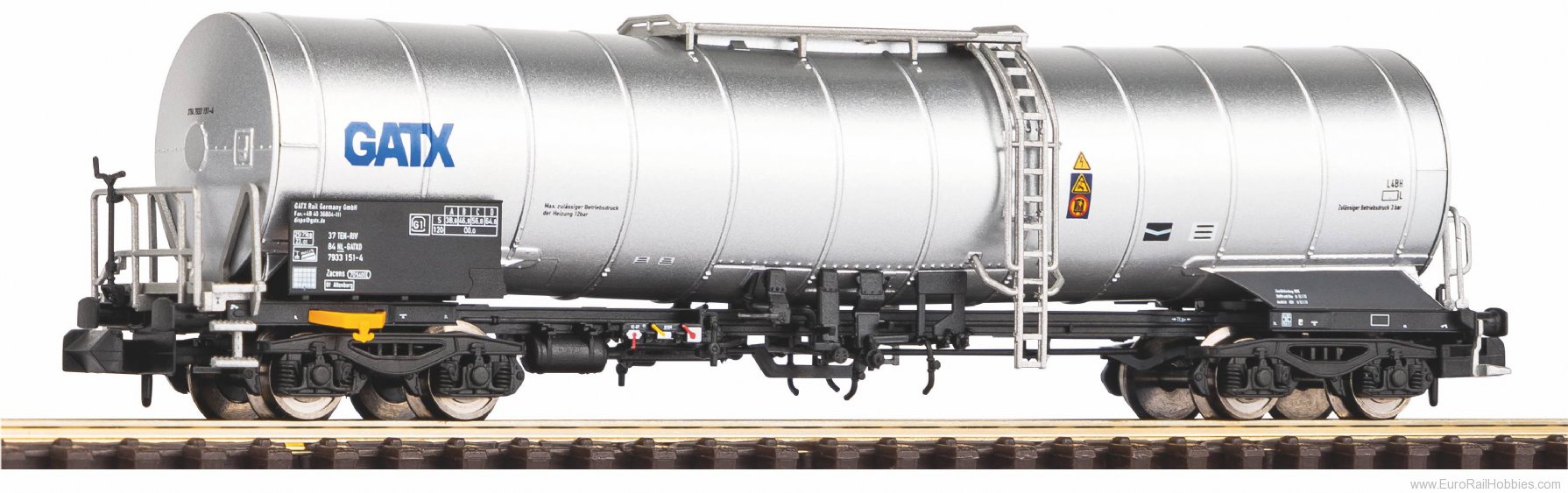 Piko 40721 N-GATX 4 Axle Chemical Tank Car