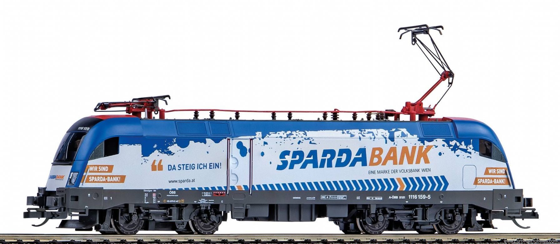 Piko 47439 TT electric locomotive Taurus Rh 1116 SPARDA-